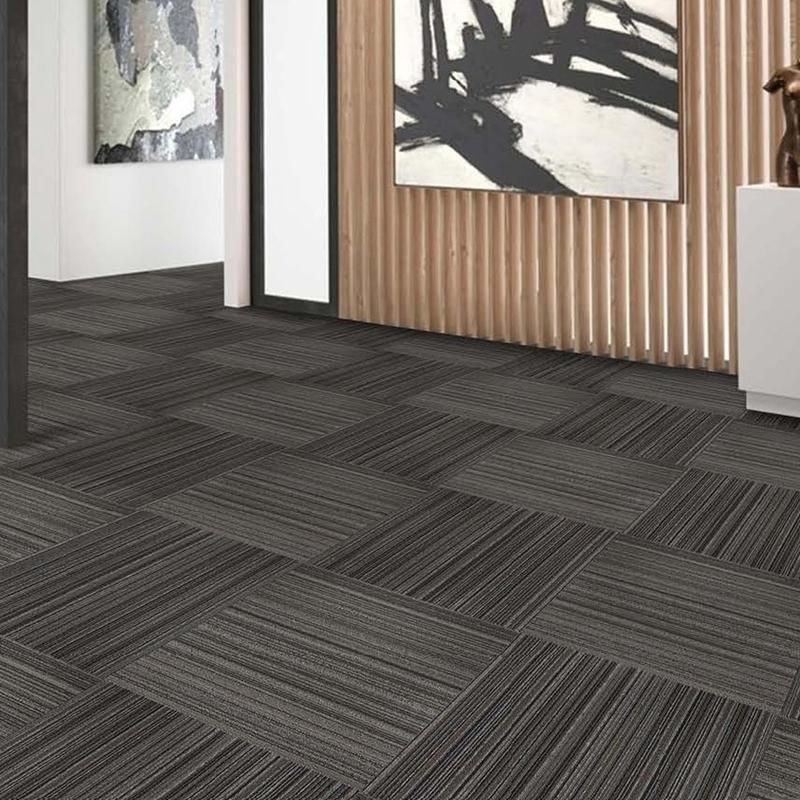 Gewerblicher Gestreifter PP-Modul Teppich 50cm X 50cm