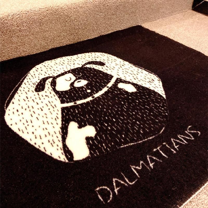 سجادة داخلية وخارجية بتصميم مخصص وشعار مطبوع