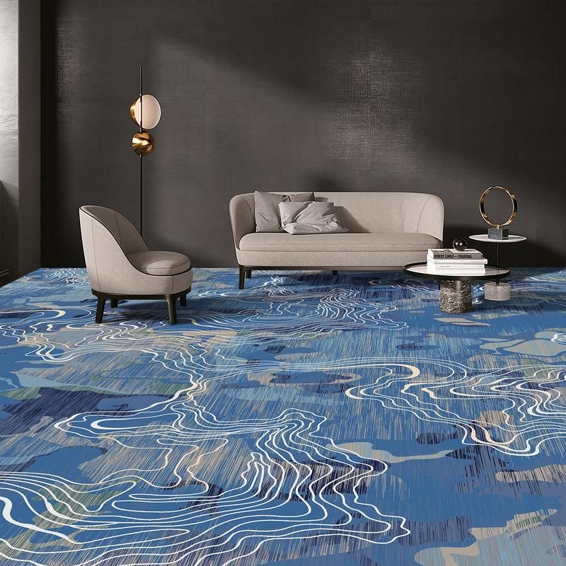 Tapis Imprimé en Nylon Ignifuge pour Hôtels et Espaces Commerciaux