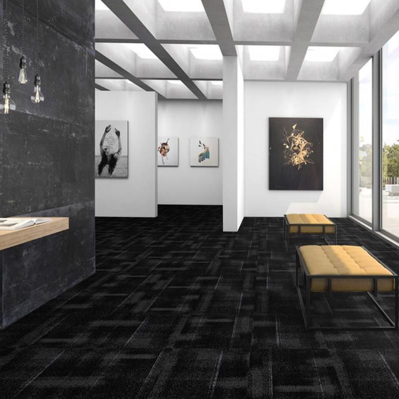 Azulejos de Carpete Modular Cinza Elegantes