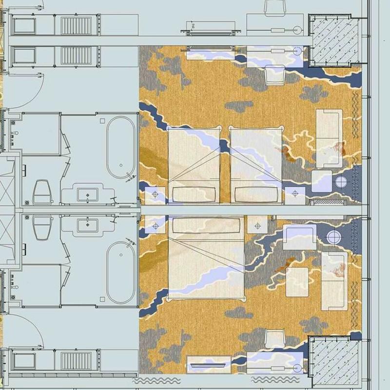 Flame Resistant Hotel Carpet - Modern Design