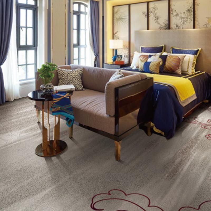 Luxury Blue Nylon Printed Hotel Carpet