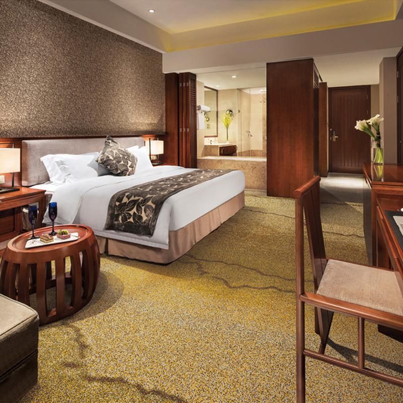 Luxury Flame-Resistant Wool Hotel Carpet