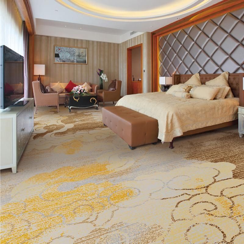 Luxury Flame-Resistant Wool Hotel Carpet