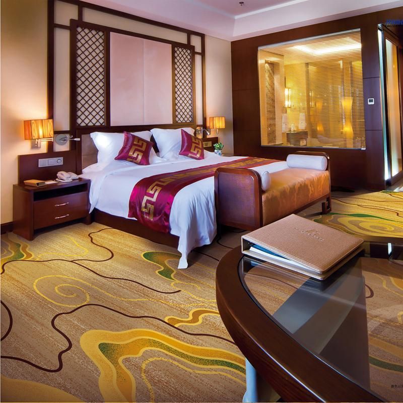 Luxury Flame-Resistant Wool Hotel Carpet