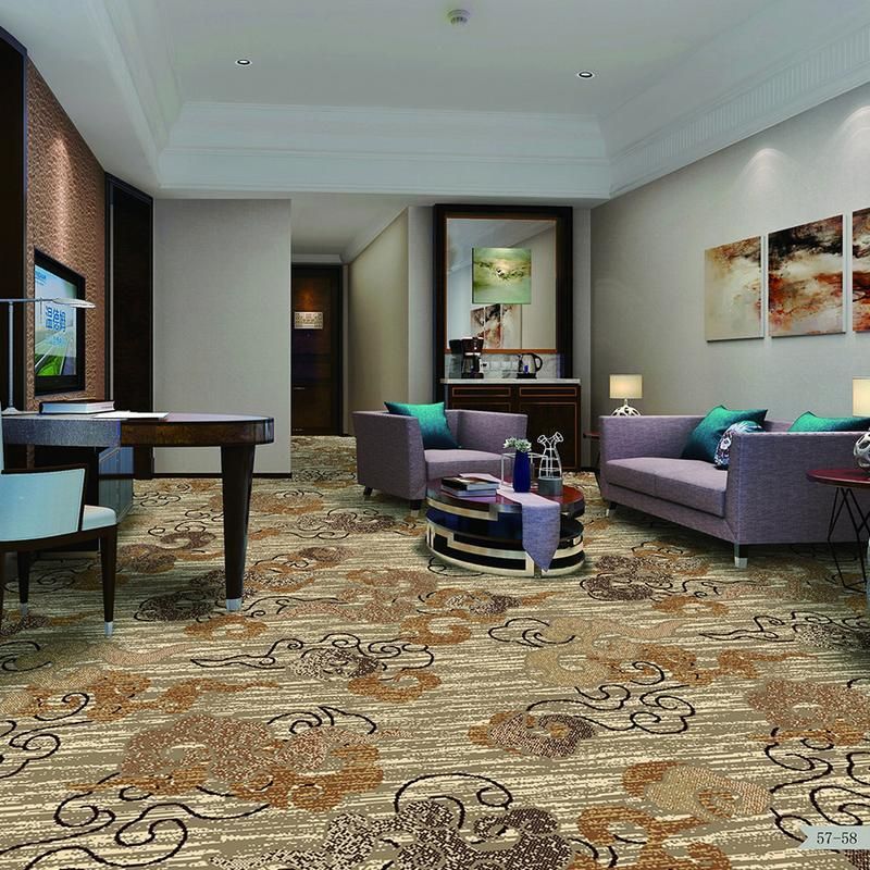 Luxury Floral Banquet Hall Wilton Woven Carpet