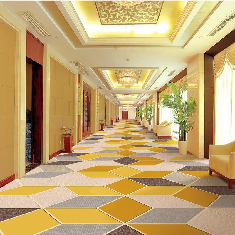 Luxury Geometric Nylon Printed Corridor Carpet