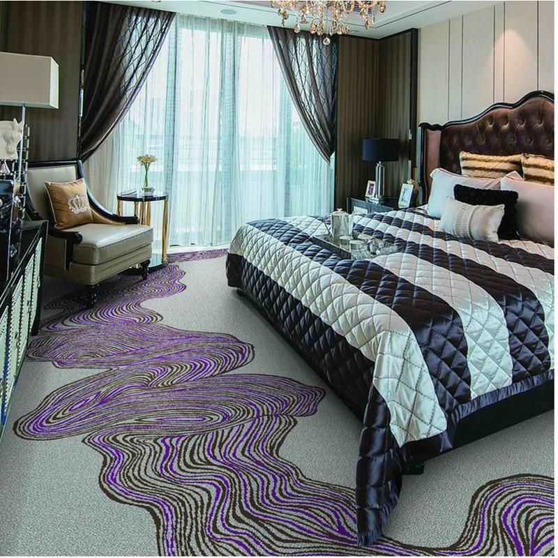 Luxury Grey Living Room Carpet - Purple Series