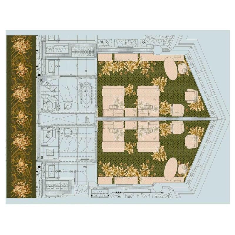 Luxuriöser Nordischer Woll- & Nylon-Hotelteppich