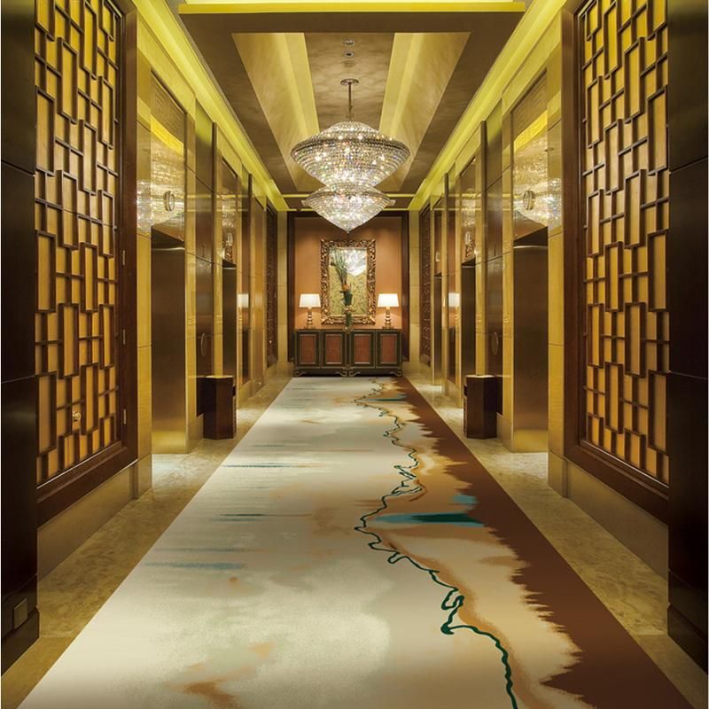 Luxury Nylon Printed Hotel Corridor Carpet