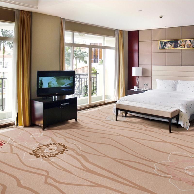 Luxury Polyester Hotel Room Printed Carpet