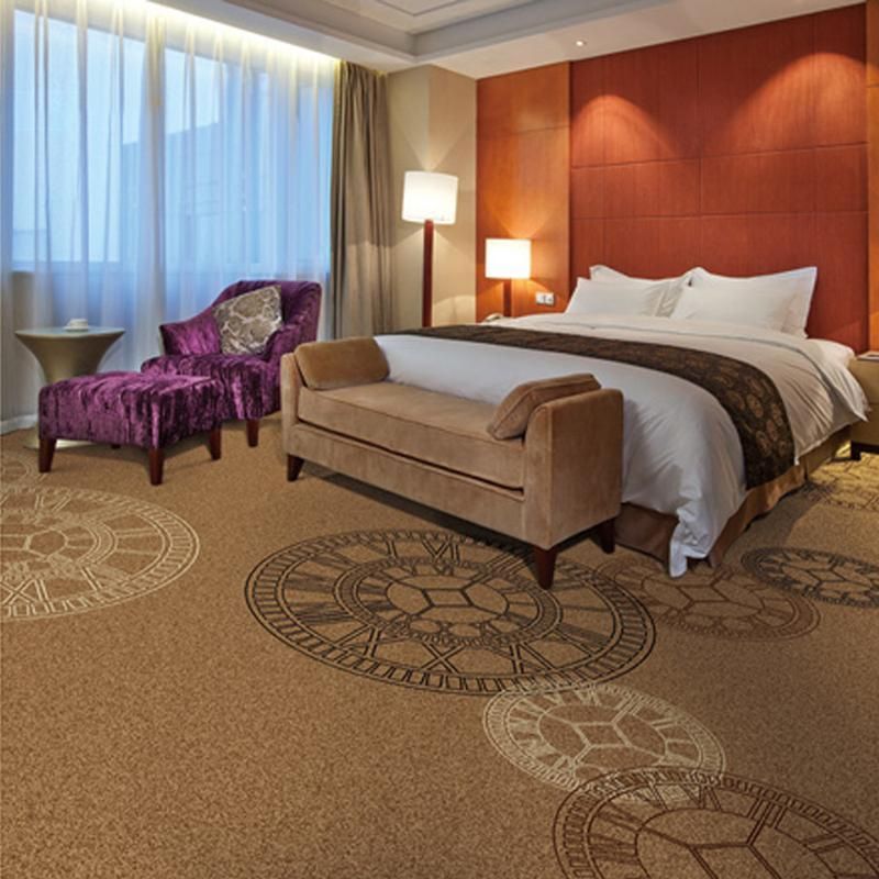 Luxury Polyester Hotel Room Printed Carpet