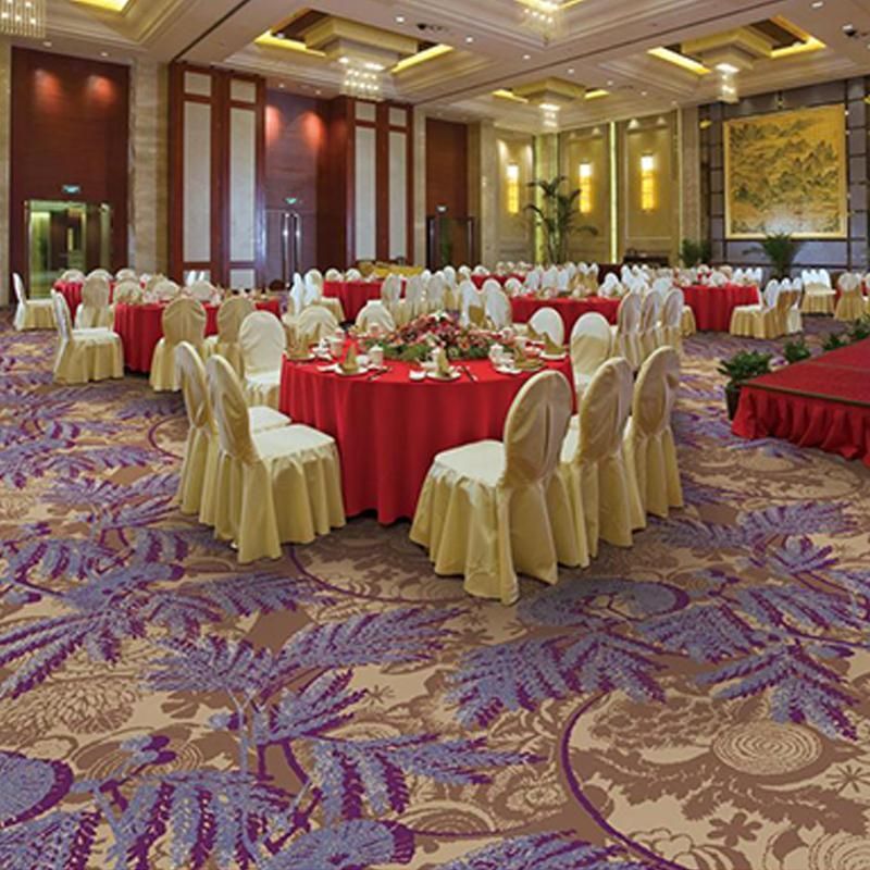 Luxury Purple Wilton Carpet for Hotels