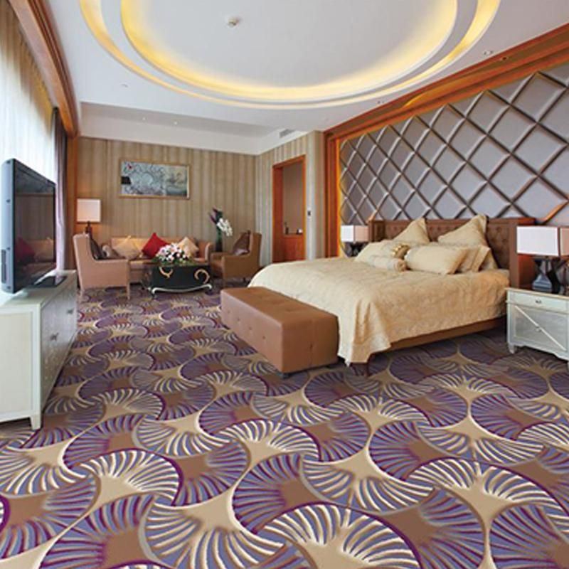Luxury Purple Wilton Carpet for Hotels