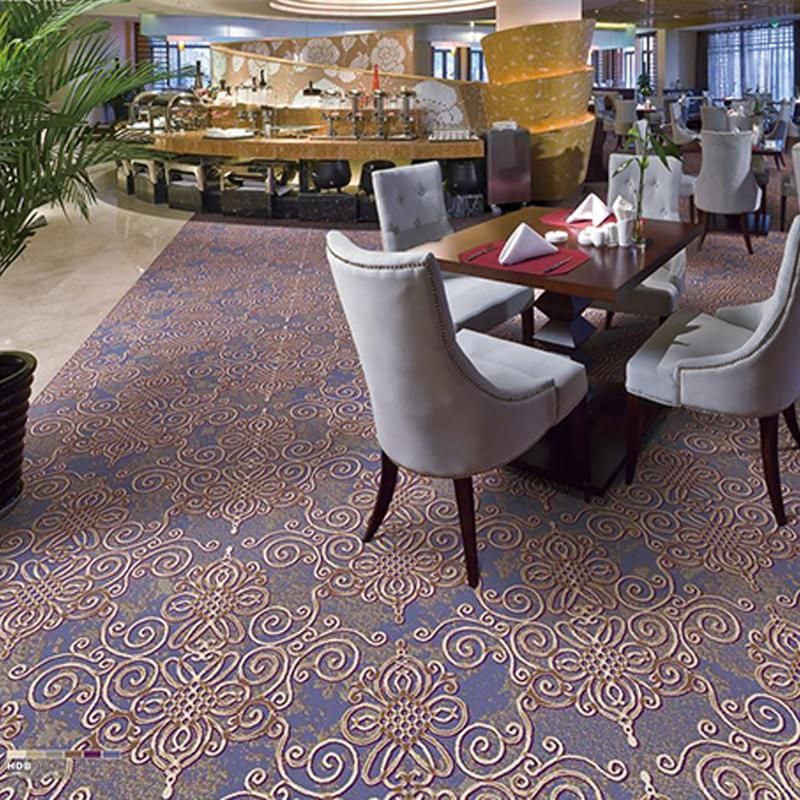 Luxury Purple Wilton Carpet for Hotels