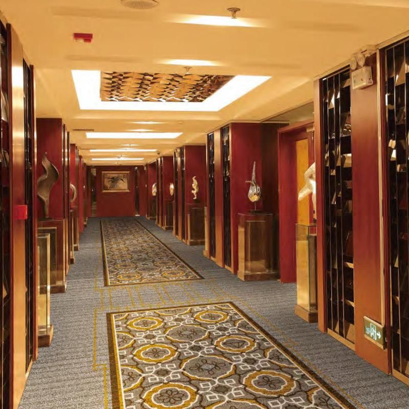 سجادة صوفية حمراء كازينو 4م - تصميم فاخر فنادق ولوبيات