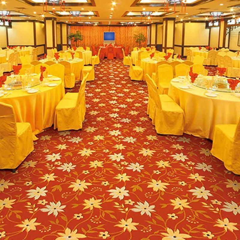 Red Luxury Woven Wilton Hospitality Carpet