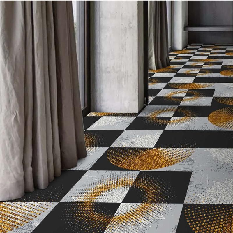 بلاط السجاد المطبوع بنايلون مع ظهر PU